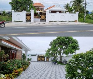 Bán vila (17×27) mặt tiền QL50 ngay khu trung tâm Gò công tây Tỉnh Tiền Giang