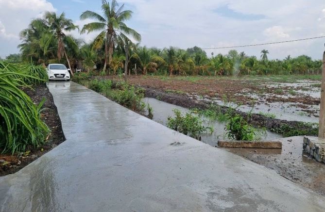 Bán đất 1000m2 đường ô tô cách Bệnh Viện Sản Nhi TP Tân An 5km