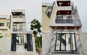 Bán nhà lầu 3 tầng mới MT huyện 95, Trung An, Mỹ Tho Tiền Giang